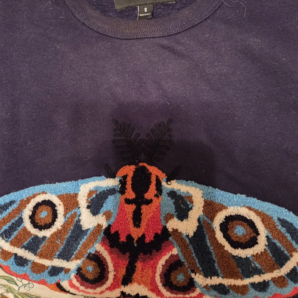 Bonobos Limited Editoon Critter Moth Super Soft Fleece Sweater